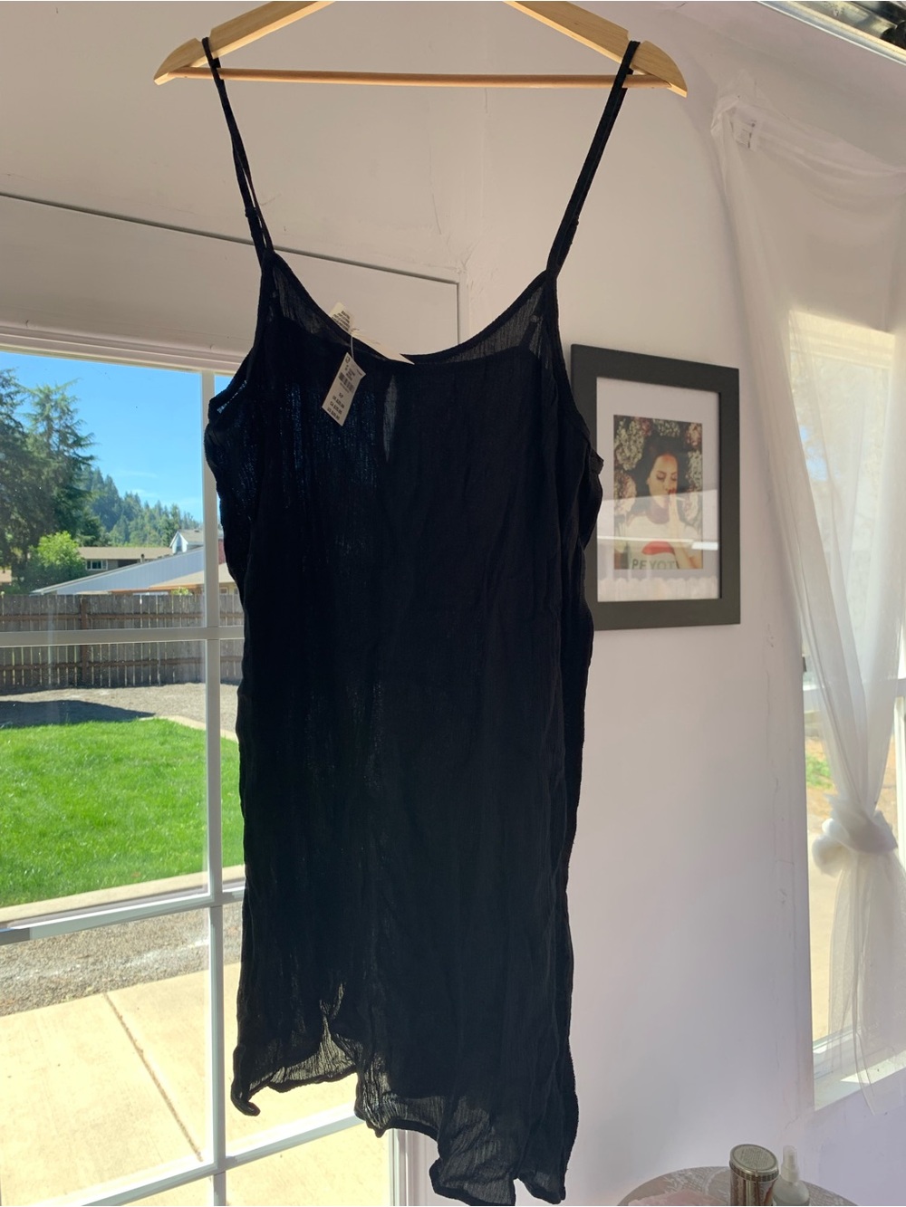 PINK Black Lightweight Bathing Suit Coverup